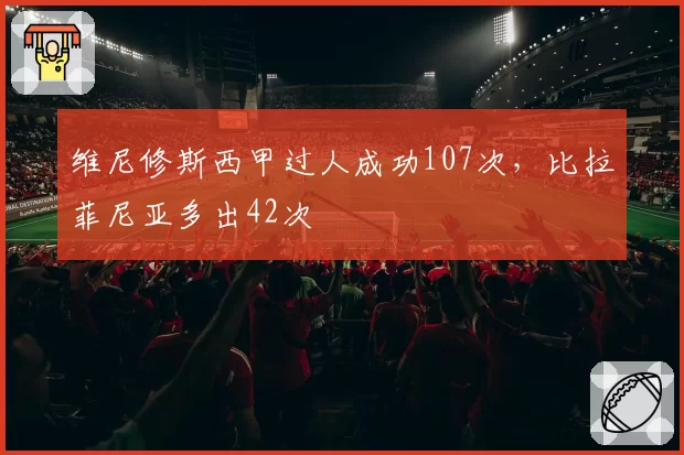 维尼修斯西甲过人成功107次,比拉菲尼亚多出42次